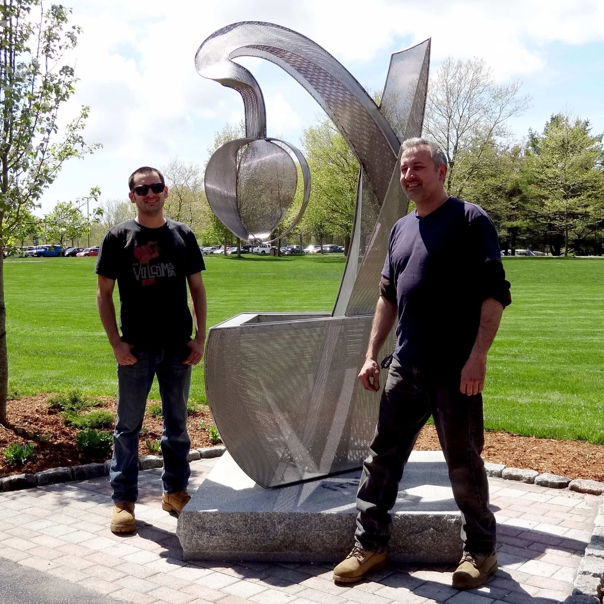 Ron and Ronnie Dauplaise, welders for the Garden sculptures